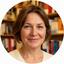 Nancy Ratter in an independent bookshop in Surrey